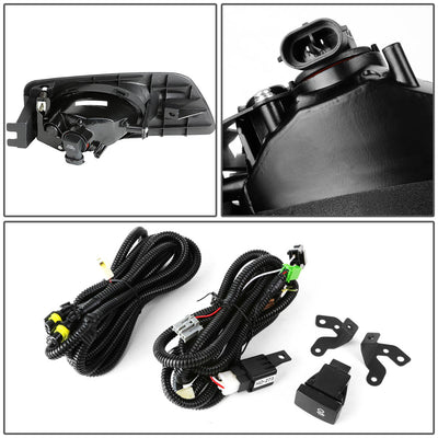 D-Motoring - Fog Lights - W / Switch - Clear Lens - Plug-n-Play - Pair - 06-07 Honda Accord 4Dr Sedan - 4
