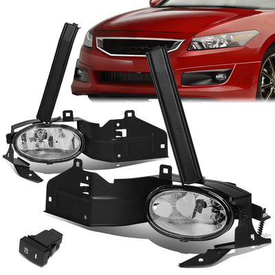 Fog Lights w/ Switch + Wiring Harness <br>08-10 Honda Accord Coupe