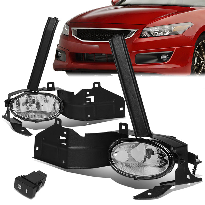 Fog Lights w/ Switch + Wiring Harness <br>08-10 Honda Accord Coupe