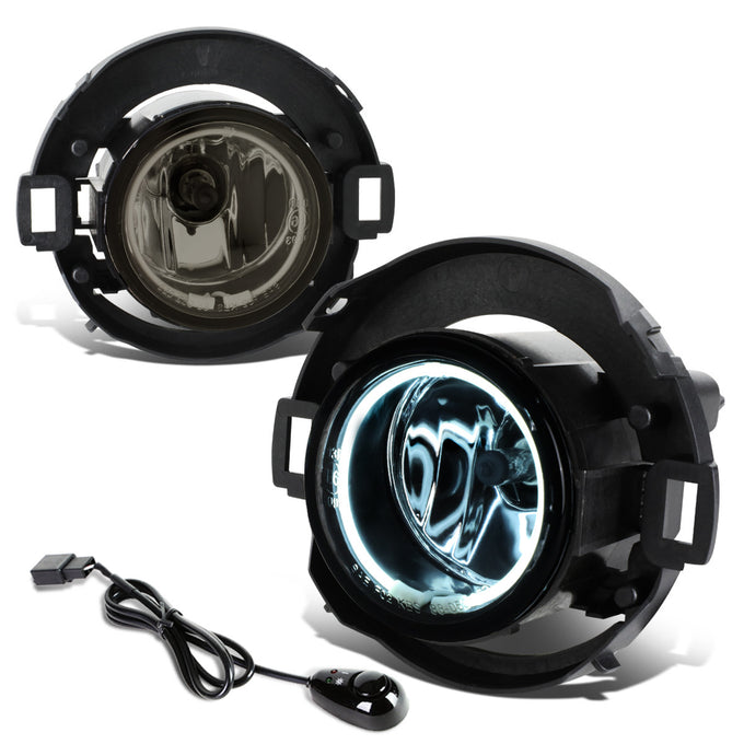 D-Motoring - Fog Lights - Halo Ring - W / Switch - Smoked Lens - Plug-n-Play - Pair - Nissan Frontier / Xterra - 1