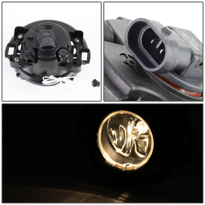 D-Motoring - Fog Lights - Halo Ring - W / Switch - Smoked Lens - Plug-n-Play - Pair - Nissan Frontier / Xterra - 3