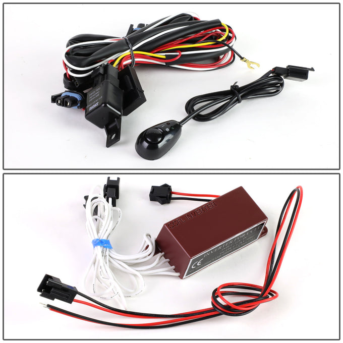 D-Motoring - Fog Lights - Halo Ring - W / Switch - Smoked Lens - Plug-n-Play - Pair - Nissan Frontier / Xterra - 4