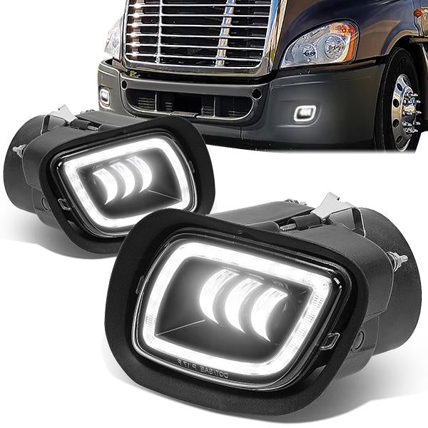 LED DRL Projector Fog Lights <br>08-17 Freightliner Cascadia