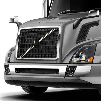 LED DRL Projector Fog Lights w/ Wiring Harness <br>04-18 Volvo VN VNL 300 400 430 630 740 760 860