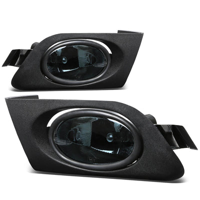 D-Motoring - Fog Lights - W / Switch - Smoked Lens - Plug-n-Play - Pair - 01-03 Honda Civic 2-Dr Coupe 4-Dr Sedan - 1