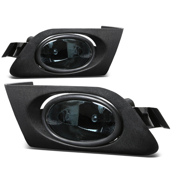 D-Motoring - Fog Lights - W / Switch - Smoked Lens - Plug-n-Play - Pair - 01-03 Honda Civic 2-Dr Coupe 4-Dr Sedan - 1