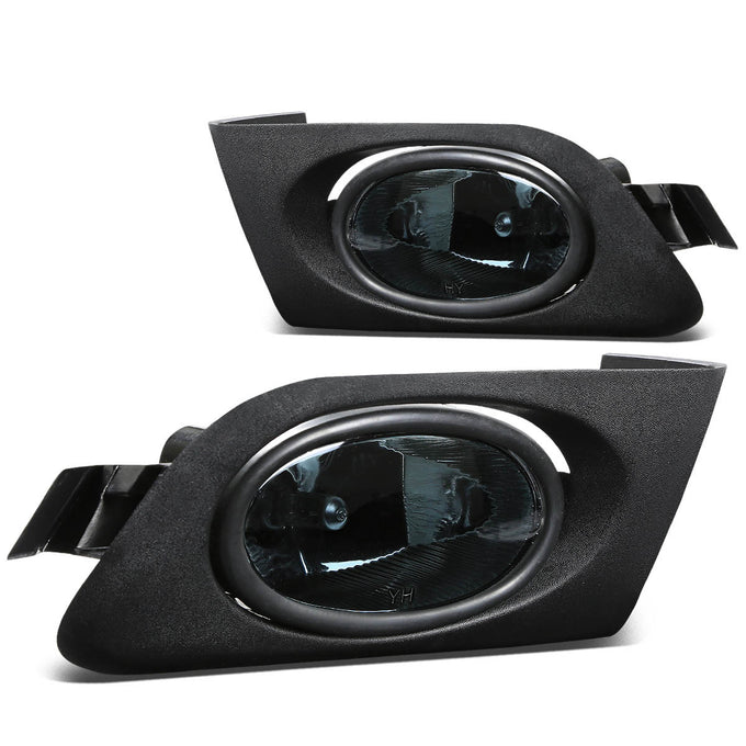 D-Motoring - Fog Lights - W / Switch - Smoked Lens - Plug-n-Play - Pair - 01-03 Honda Civic 2-Dr Coupe 4-Dr Sedan - 3