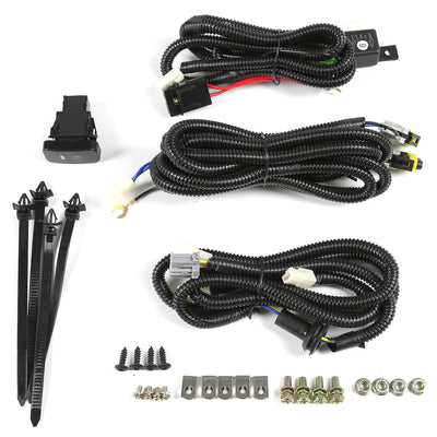 D-Motoring - Fog Lights - W / Switch - Smoked Lens - Plug-n-Play - Pair - 01-03 Honda Civic 2-Dr Coupe 4-Dr Sedan - 6