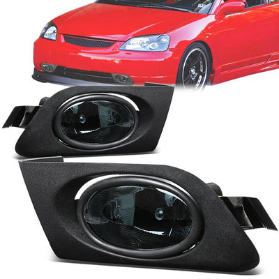 Factory Style Fog Lights w/ Switch + Wiring Harness <br>01-03 Honda Civic