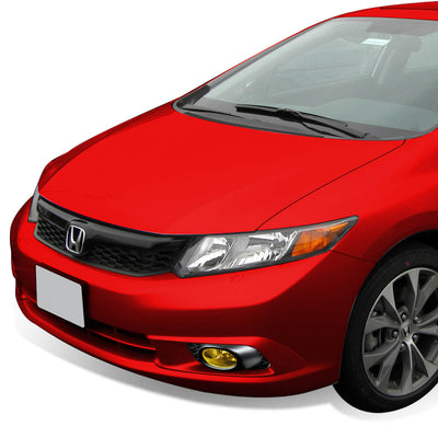 D-Motoring - Fog Lights - W / Switch - Amber Lens - Plug-n-Play - Pair - 09-11 Honda Civic 4-Dr Sedan - 5