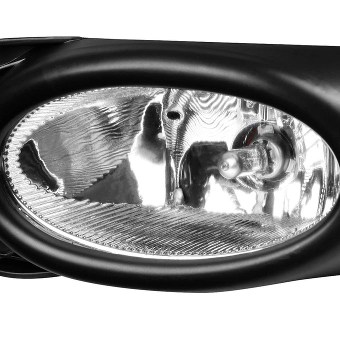 D-Motoring - Fog Lights - W / Switch - Clear Lens - Plug-n-Play - Pair - 09-11 Honda Civic 4-Dr Sedan - 2