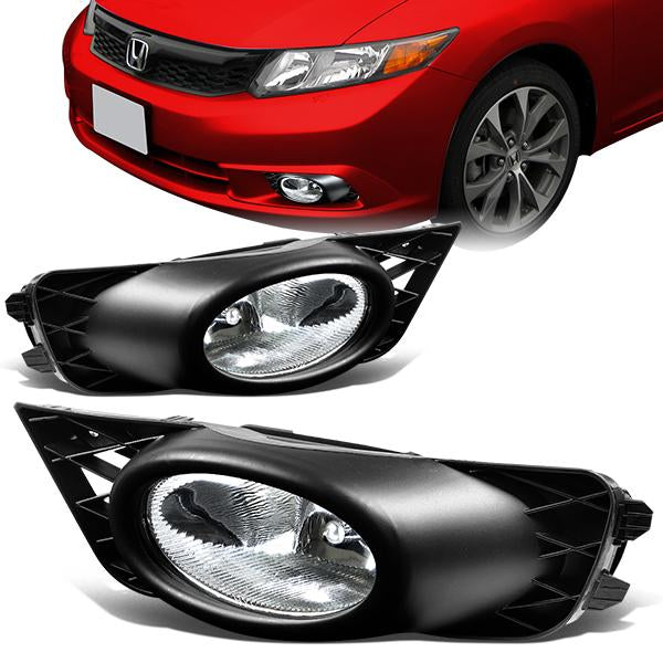 Factory Style Fog Lights w/ Switch + Wiring Harness <br>09-11 Honda Civic