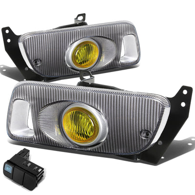 D-Motoring - Fog Lights - W / Switch - Amber Lens - Plug-n-Play - Pair - 92-95 Honda Civic Coupe / Hatchback - 1