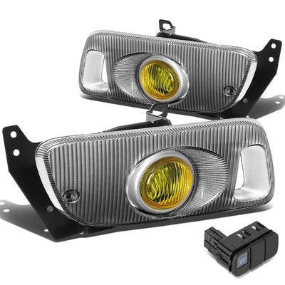 D-Motoring - Fog Lights - W / Switch - Amber Lens - Plug-n-Play - Pair - 92-95 Honda Civic Coupe / Hatchback - 3