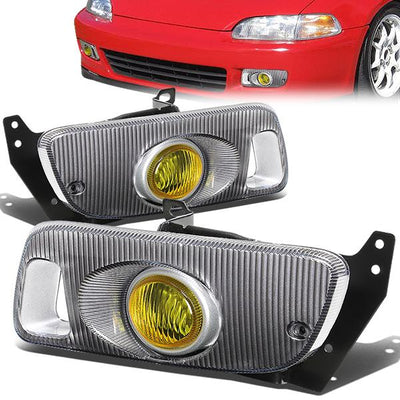 Factory Style Fog Lights w/ Switch + Wiring Harness <br>92-95 Honda Civic