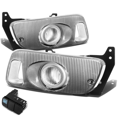 D-Motoring - Fog Lights - W / Switch - Clear Lens - Plug-n-Play - Pair - 92-95 Honda Civic Coupe / Hatchback - 1