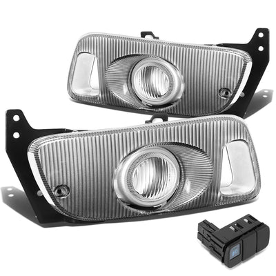 D-Motoring - Fog Lights - W / Switch - Clear Lens - Plug-n-Play - Pair - 92-95 Honda Civic Coupe / Hatchback - 3