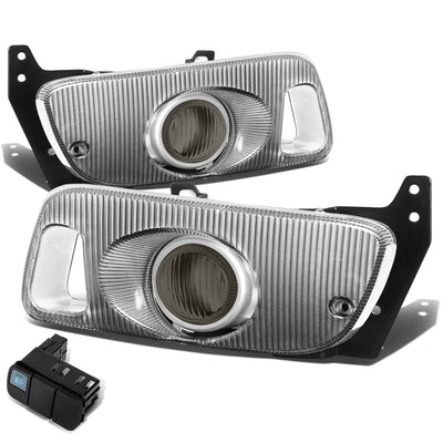 D-Motoring - Fog Lights - W / Switch - Smoked Lens - Plug-n-Play - Pair - 92-95 Honda Civic Coupe / Hatchback - 1