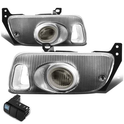 D-Motoring - Fog Lights - W / Switch - Smoked Lens - Plug-n-Play - Pair - 92-95 Honda Civic Coupe / Hatchback - 4