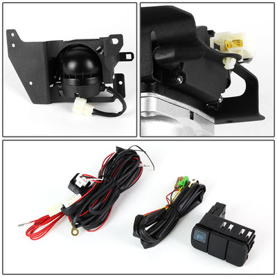 D-Motoring - Fog Lights - W / Switch - Smoked Lens - Plug-n-Play - Pair - 92-95 Honda Civic Coupe / Hatchback - 6
