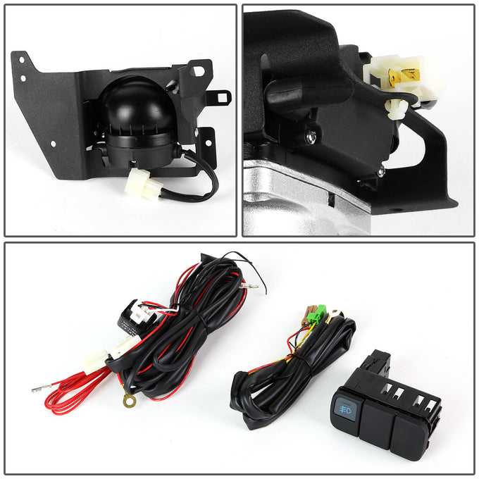 D-Motoring - Fog Lights - W / Switch - Smoked Lens - Plug-n-Play - Pair - 92-95 Honda Civic Coupe / Hatchback - 6