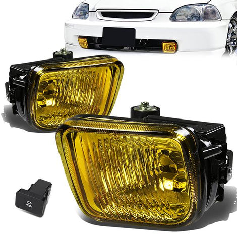 Factory Style Fog Lights w/ Switch + Wiring Harness <br>96-98 Honda Civic