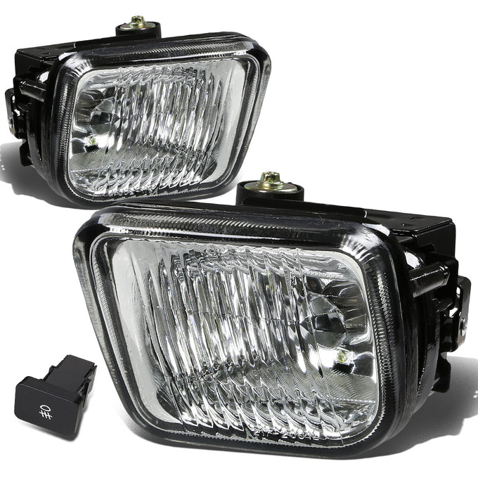 D-Motoring - Fog Lights - W / Switch - Clear Lens - Plug-n-Play - Pair - 96-98 Honda Civic - 1