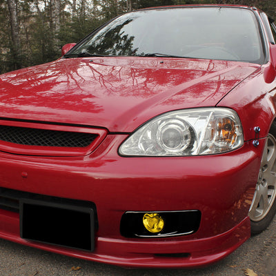 D-Motoring - Fog Lights - W / Switch - Amber Lens - Plug-n-Play - Pair - 99-00 Honda Civic - 5
