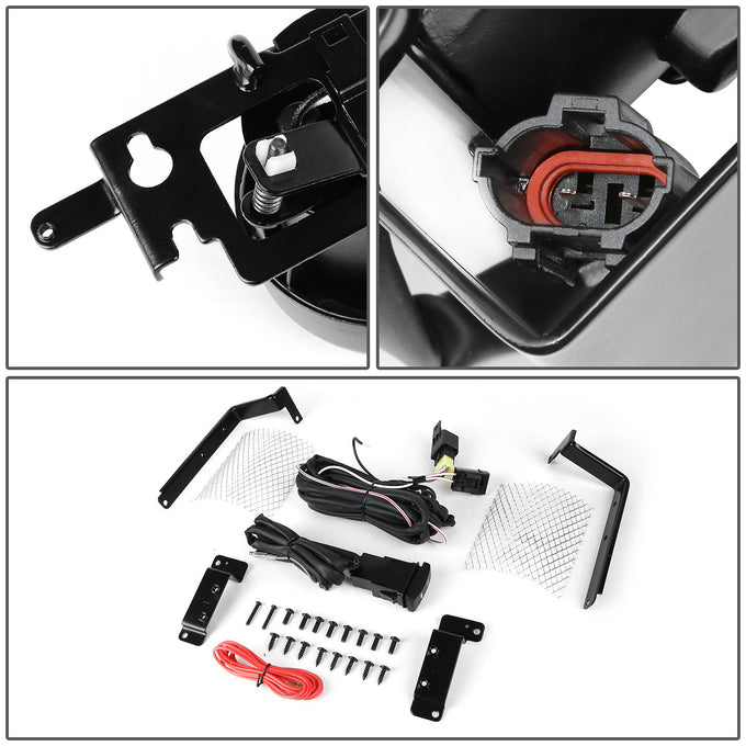 D-Motoring - Fog Lights - W / Switch - Clear Lens - Plug-n-Play - Pair - 99-00 Honda Civic - 4
