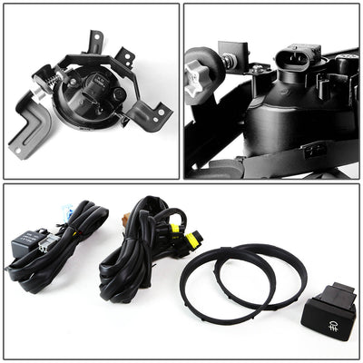 D-Motoring - Fog Lights - W / Switch - Clear Lens - Plug-n-Play - Pair - 07-09 Honda CRV - 4