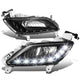 D-Motoring - Fog Lights - 11-16 Veloster FS L4 - LED DRL - W / Switch - Black Housing - Clear Lens - Plug-n-Play - Pair - 2012-2016 Hyundai Veloster - 1