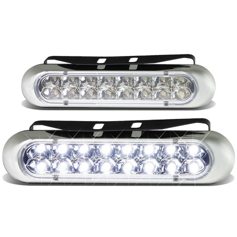D-Motoring - Fog Lights - 6 - LED DRL - Clear Lens - Pair  - 1