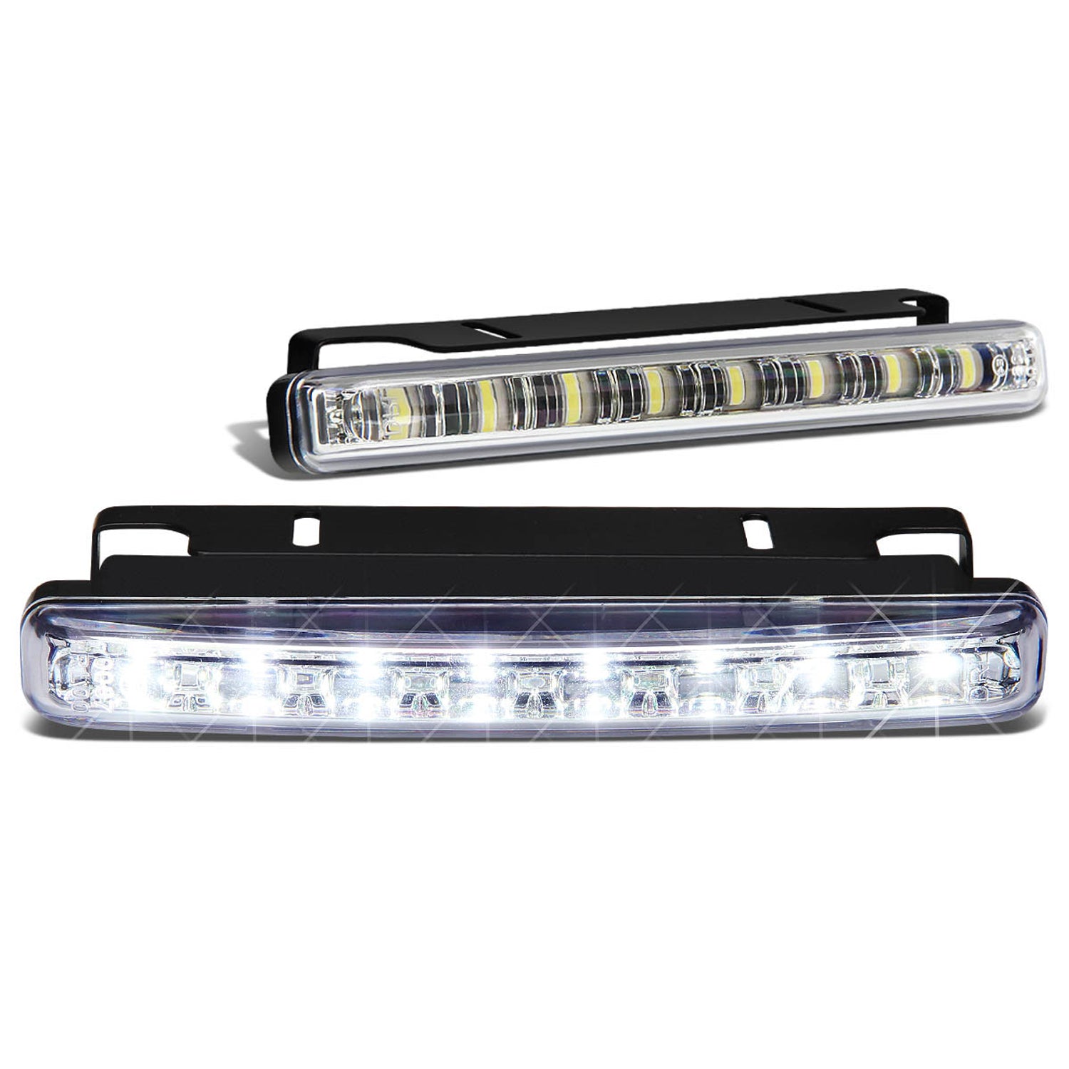 D-Motoring - Fog Lights - 6.25 - LED DRL - Clear Lens - Pair  - 1