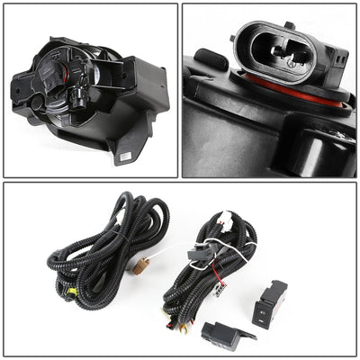 D-Motoring - Fog Lights - W / Switch - Smoked Lens - Plug-n-Play - Pair - 10-12 Nissan Altima Sedan - 4