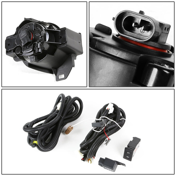 D-Motoring - Fog Lights - W / Switch - Smoked Lens - Plug-n-Play - Pair - 10-12 Nissan Altima Sedan - 4