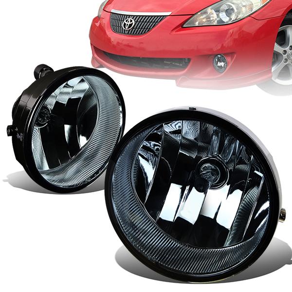 Smoked Lens Fog Light w/ Bulbs <br>08-16 Toyota Sequoia, 04-07 Solara