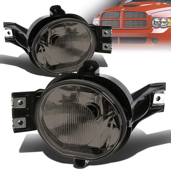 Smoked Fog Light Assembly Kit With Switch For Dodge Ram 1500-3500 (2009-2018)