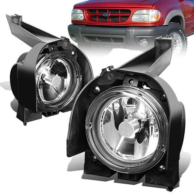 Clear Lens Fog Light w/ Bulbs <br>99-01 Ford Explorer