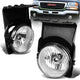 Clear Lens Fog Light w/ Bulbs <br>03-07 GMC Sierra 1500 2500 HD 3500, 2001 GMC Sierra C3