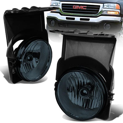 Smoked Lens Fog Light w/ Bulbs <br>03-07 GMC Sierra 1500 2500 HD 3500, 2001 GMC Sierra C3