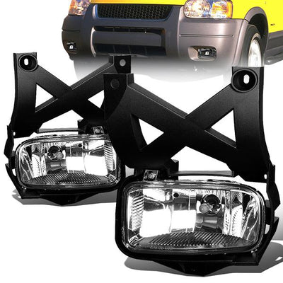 Clear Lens Fog Light w/ Bulbs <br>01-04 Ford Escape