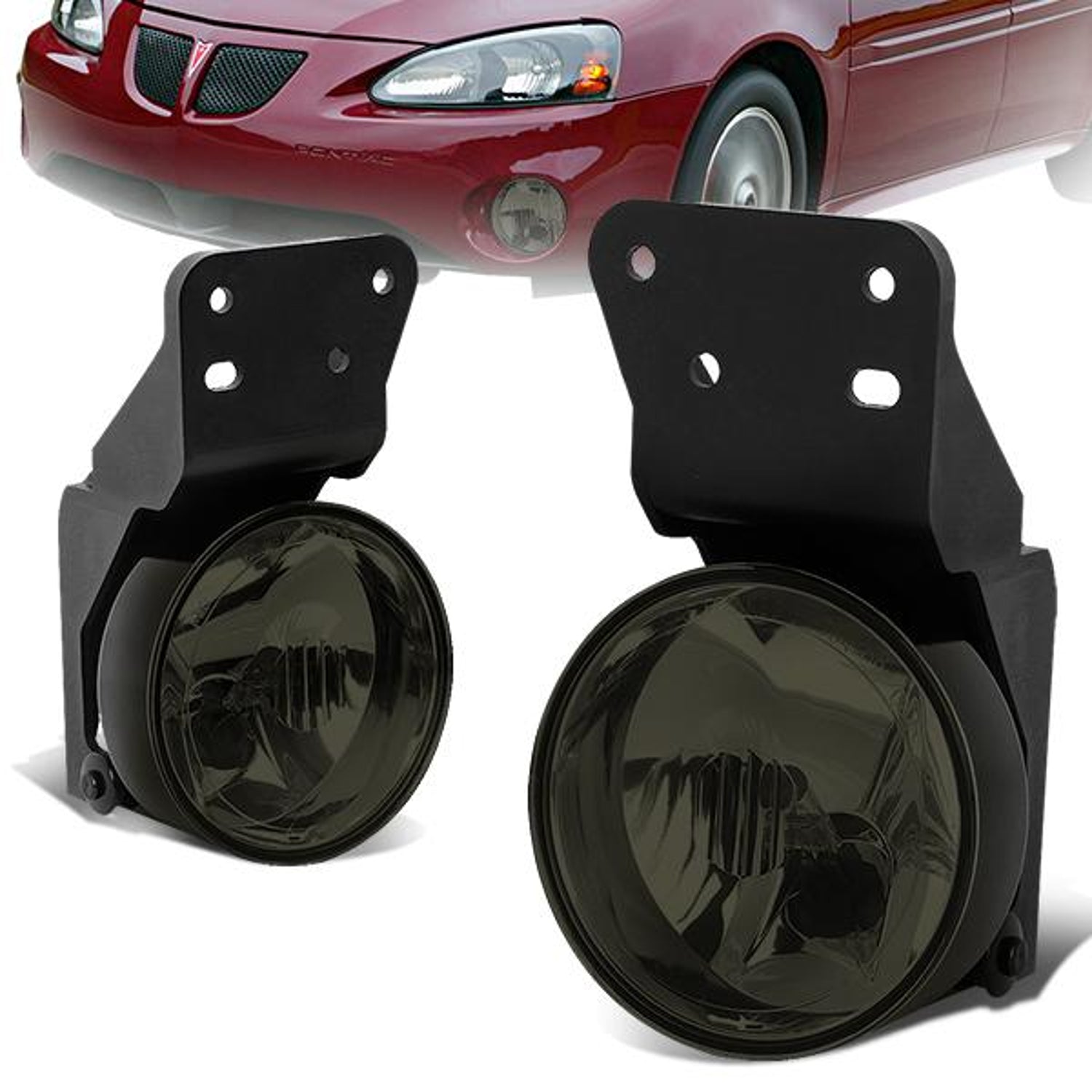 Smoked Lens Fog Light w/ Bulbs <br>99-05 Pontiac Grand Am