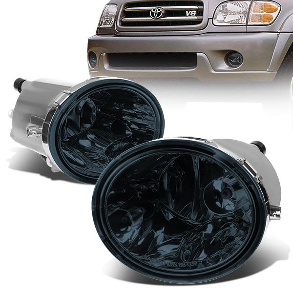 Smoked Lens Fog Light w/ Bulbs <br>00-06 Toyota Tundra, 01-07 Sequoia