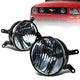 Smoked Lens Fog Light w/ Bulbs <br>05-09 Ford Mustang