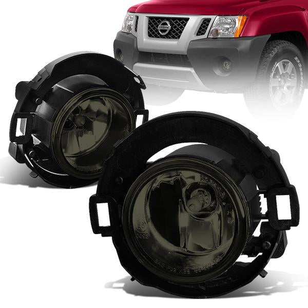 Smoked Lens Fog Light w/ Bulbs <br>08-18 Nissan Frontier, 05-15 Xterra