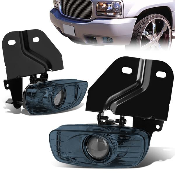 Projector Fog Light w/ Bulbs <br>99-00 GMC Yukon Denali Cadillac Escalade