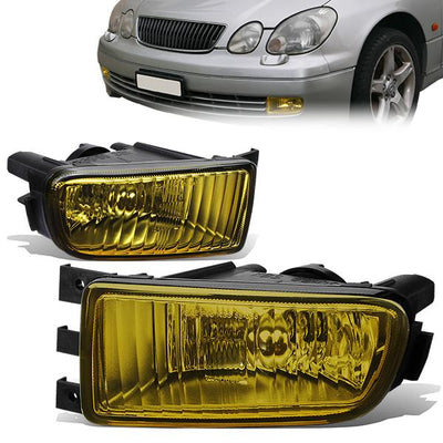 Amber Lens Fog Light w/ Bulbs <br>98-05 Lexus GS300, 98-00 GS400, 01-05 GS430