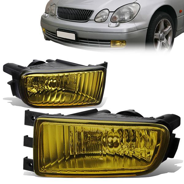 Amber Lens Fog Light w/ Bulbs <br>98-05 Lexus GS300, 98-00 GS400, 01-05 GS430