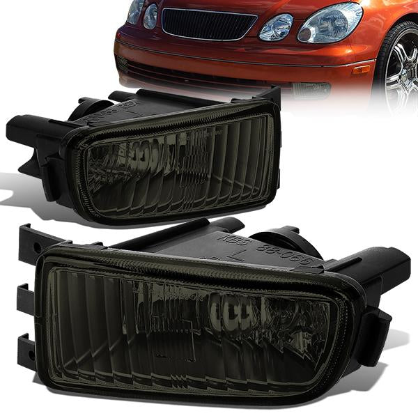 Smoked Lens Fog Light w/ Bulbs <br>98-05 Lexus GS300, 98-00 GS400, 01-05 GS430