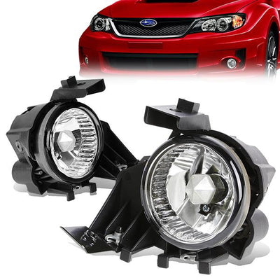 Clear Lens Fog Light w/ Bulbs <br>08-11 Subaru Impreza WRX
